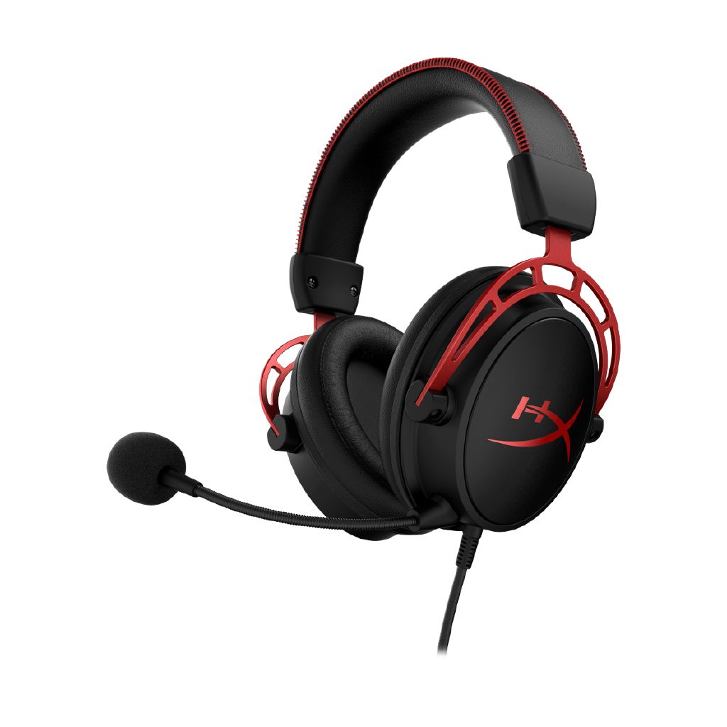 HyperX Cloud Alpha Wired Gaming Headset - Black/Red Dual Chamber Audio