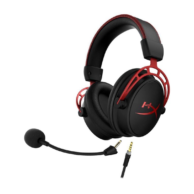 HyperX Cloud Alpha Wired Gaming Headset - Black/Red Dual Chamber Audio