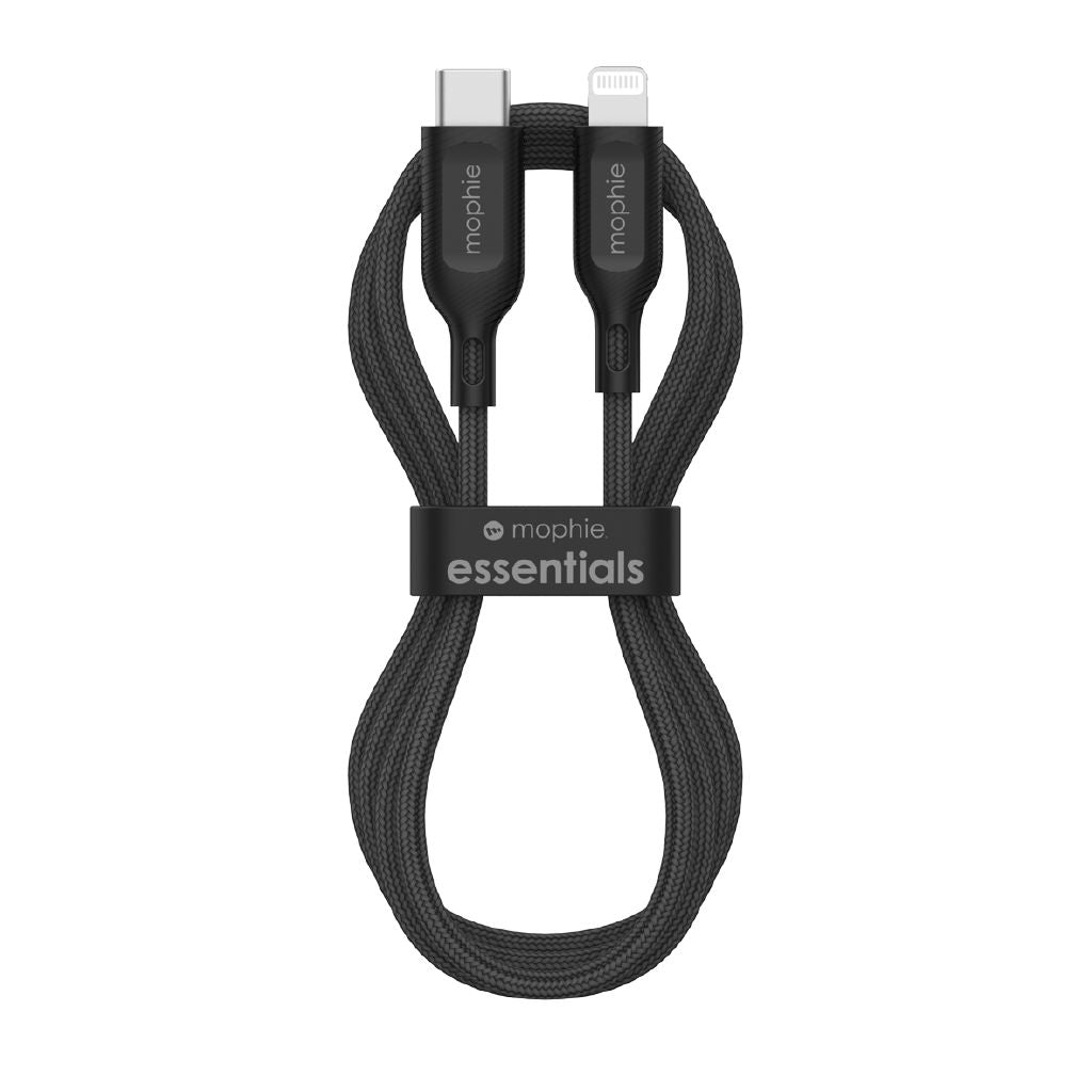 Mophie 6.5ft Braided USB-C to Lightning Fast Charging Cable for Apple Devices