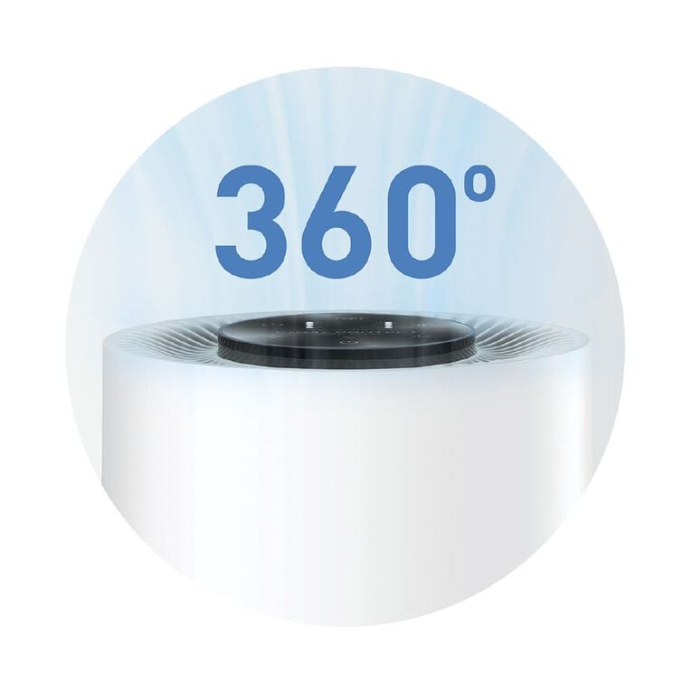 Breville Smart Air Viral Protect HEPA Purifier with Night Glow for Small Rooms