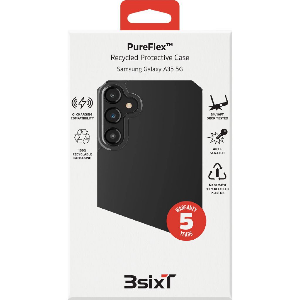 3SIXT PureFlex Clear Recycled Protective Case for Samsung Galaxy A35 5G