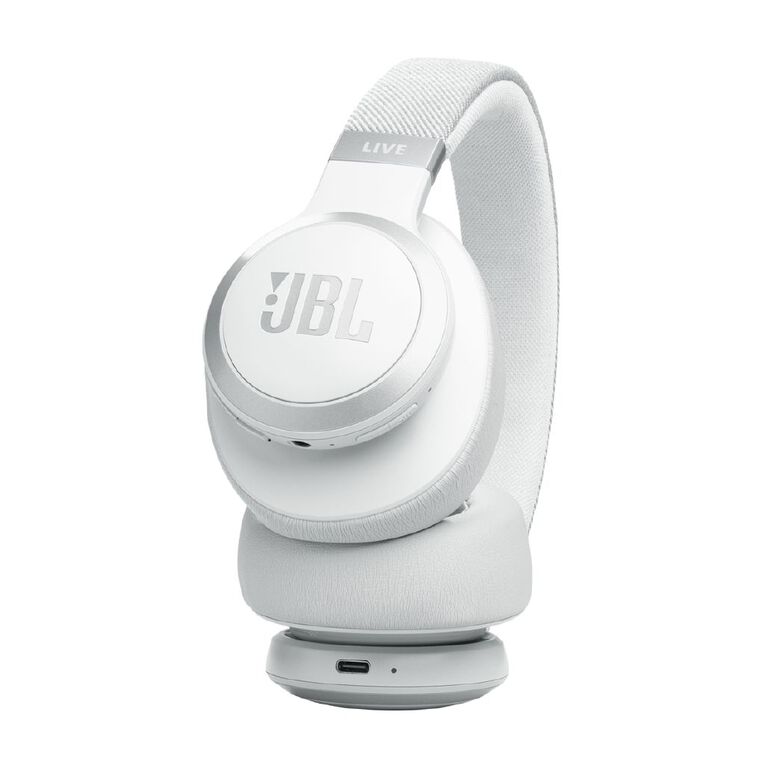JBL Live 770NC Wireless Over-Ear Headphones: Adaptive Noise Cancelling, White