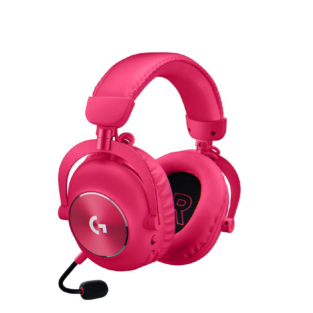 Logitech G PRO X 2 LIGHTSPEED Magenta Wireless Gaming Headset: Elite Graphene Audio