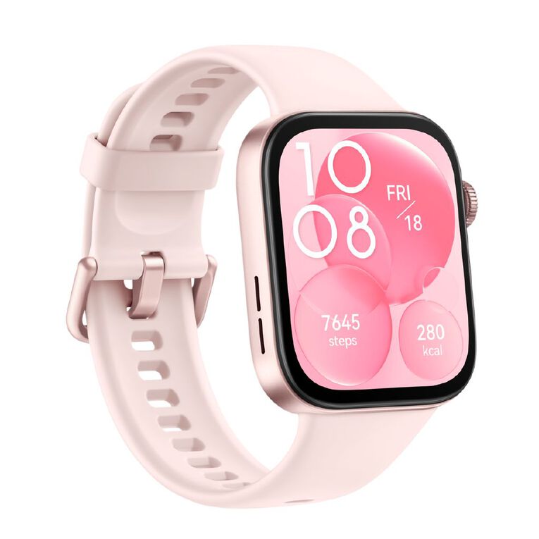 Huawei Watch Fit 3 Pink Smartwatch: 1.82" AMOLED Display, GPS, 10-Day Battery