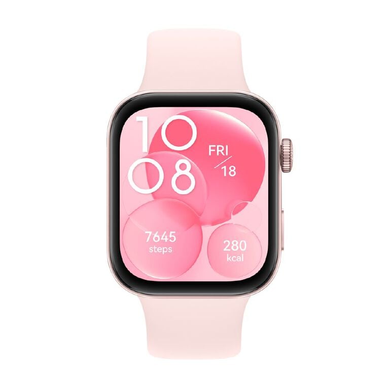 Huawei Watch Fit 3 Pink Smartwatch: 1.82" AMOLED Display, GPS, 10-Day Battery