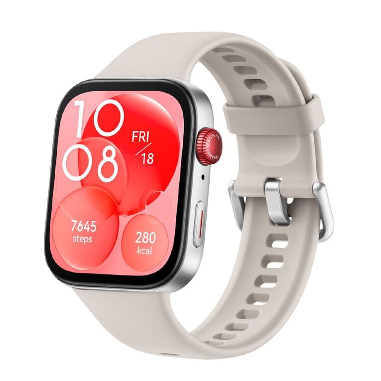 Huawei Watch Fit 3 Moon White: Sleek Smartwatch with AMOLED Display, GPS & 10-Day Battery