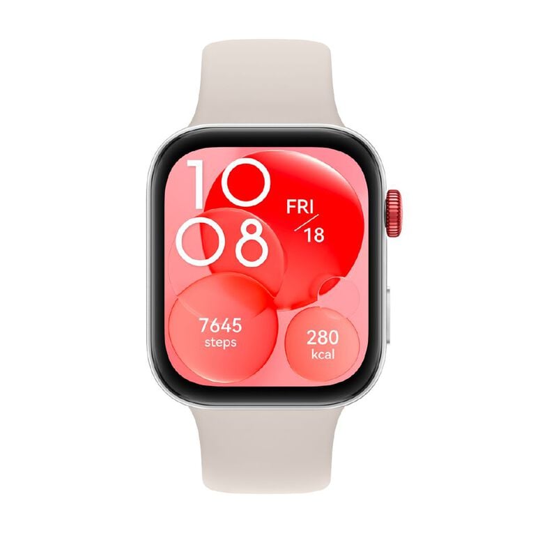 Huawei Watch Fit 3 Moon White: Sleek Smartwatch with AMOLED Display, GPS & 10-Day Battery