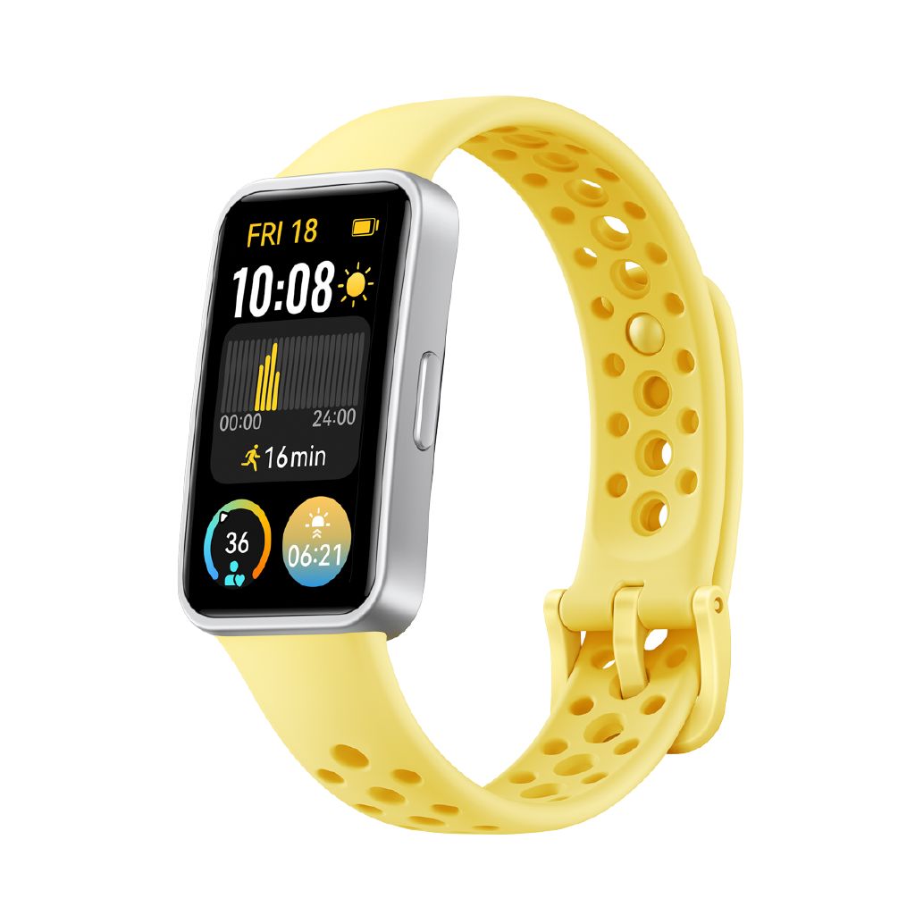 Huawei Band 9 Lemon Yellow Smart Fitness Tracker with AMOLED Display, Health Monitoring, Long Battery Life
