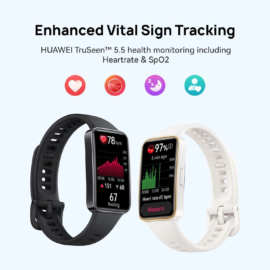 Huawei Band 9 Lemon Yellow Smart Fitness Tracker with AMOLED Display, Health Monitoring, Long Battery Life