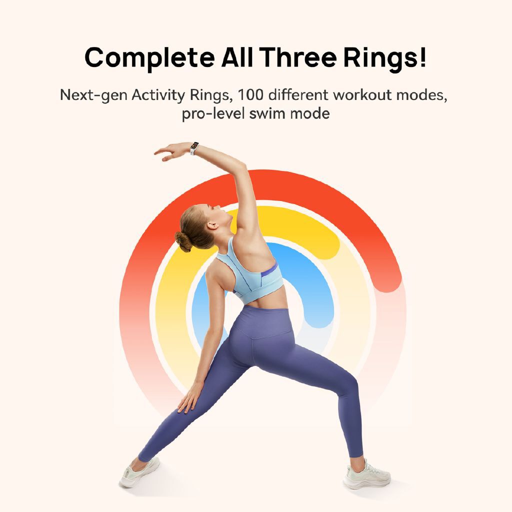 Huawei Band 9 Lemon Yellow Smart Fitness Tracker with AMOLED Display, Health Monitoring, Long Battery Life