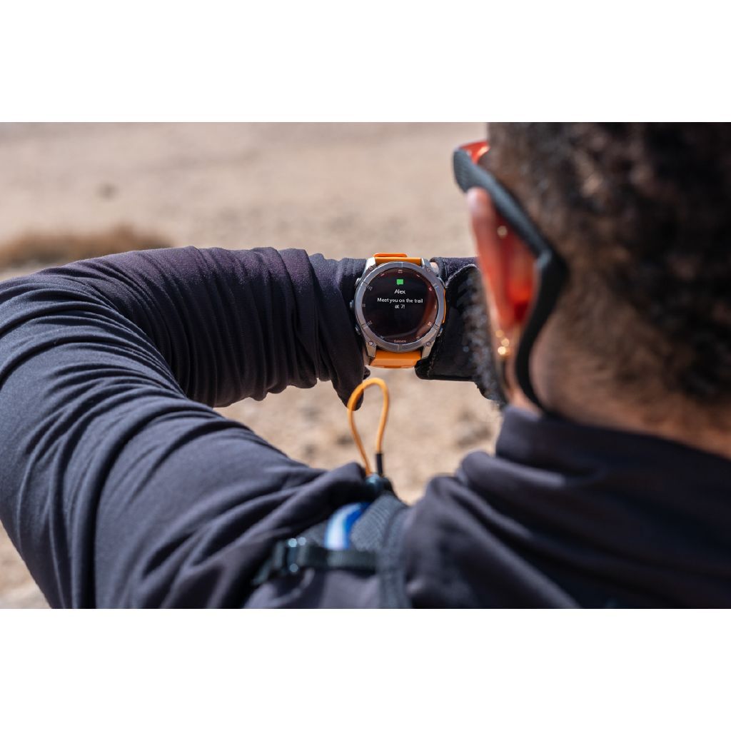 Garmin Fenix 8 51mm Sapphire AMOLED Multisport GPS Smartwatch Titanium Spark Orange Band