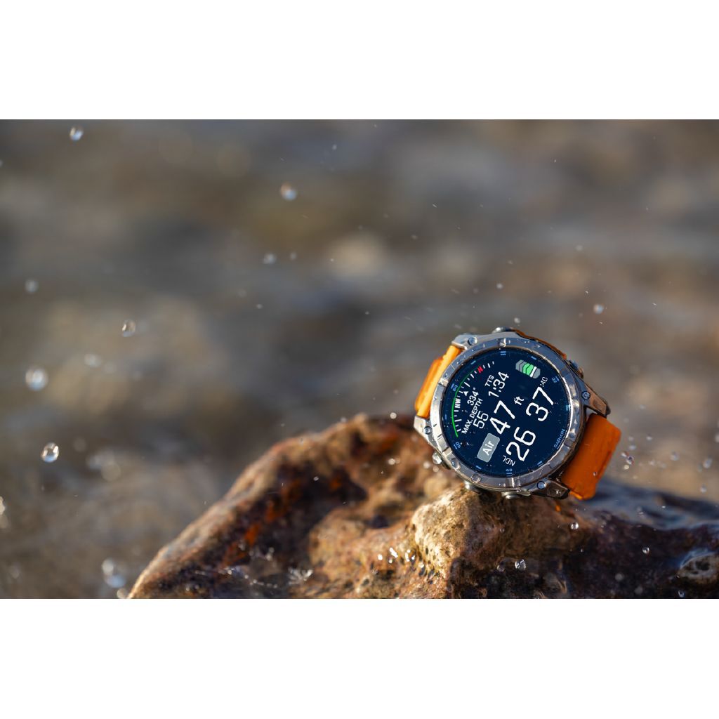 Garmin Fenix 8 51mm Sapphire AMOLED Multisport GPS Smartwatch Titanium Spark Orange Band