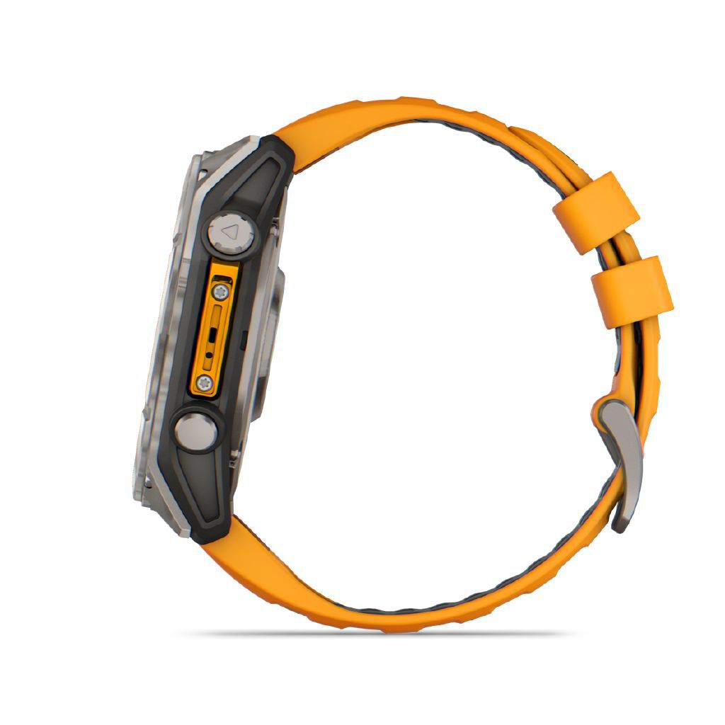 Garmin Fenix 8 51mm Sapphire AMOLED Multisport GPS Smartwatch Titanium Spark Orange Band