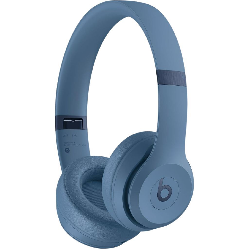 Beats Solo4 Wireless On-Ear Headphones: Immersive Spatial Audio, 50-Hour Battery, Slate Blue