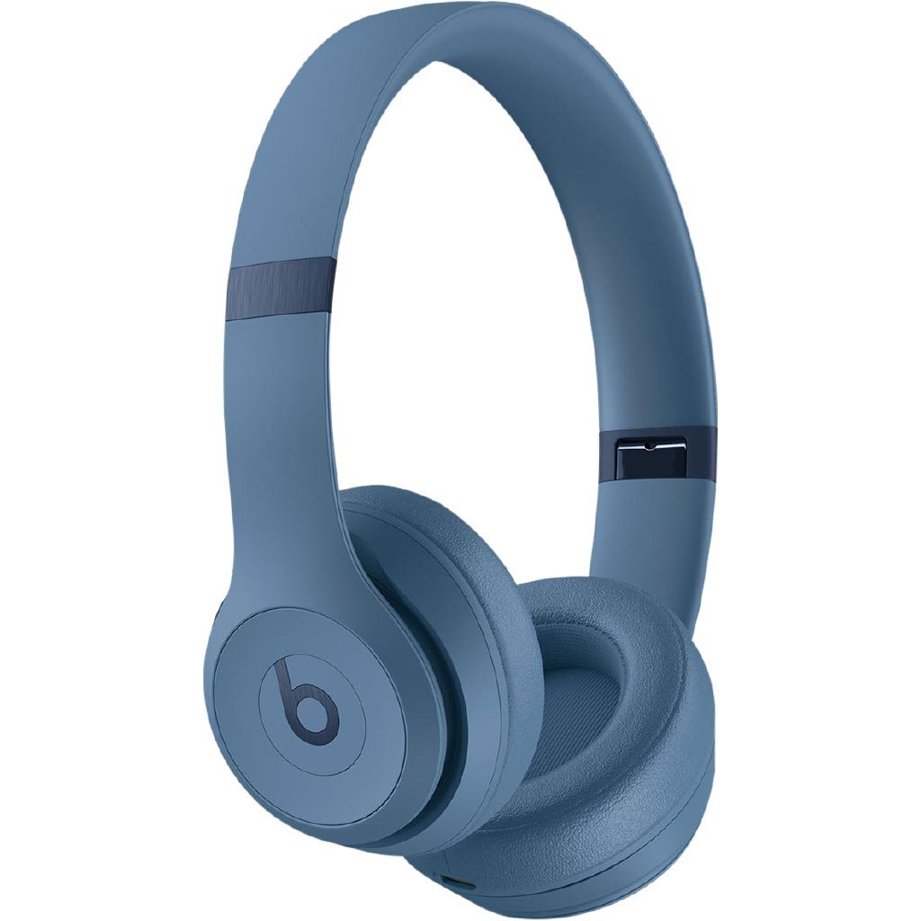 Beats Solo4 Wireless On-Ear Headphones: Immersive Spatial Audio, 50-Hour Battery, Slate Blue