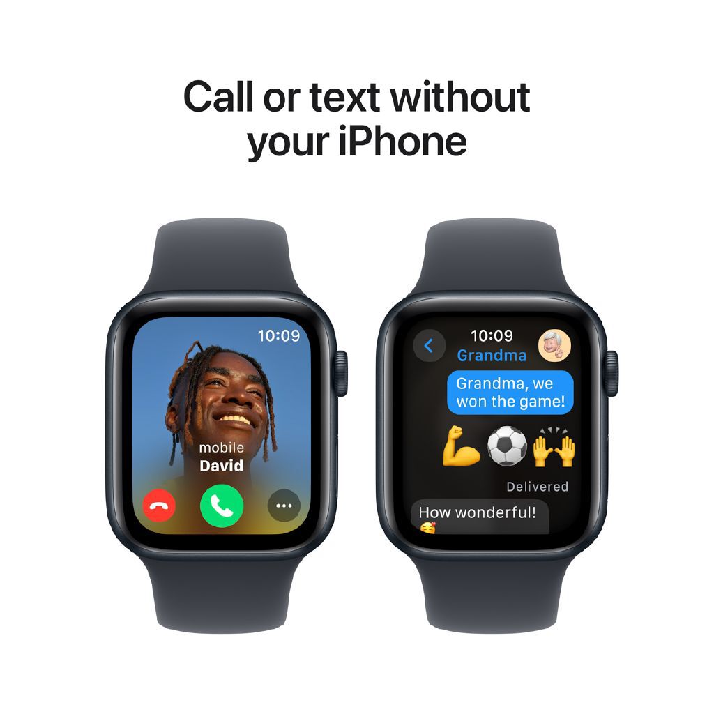 Apple Watch SE (2nd Gen) GPS 44mm Midnight Aluminum Case Sport Band