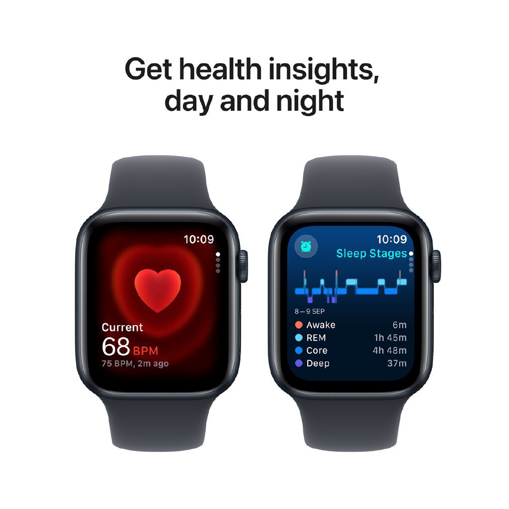 Apple Watch SE (2nd Gen) GPS 44mm Midnight Aluminum Case Sport Band