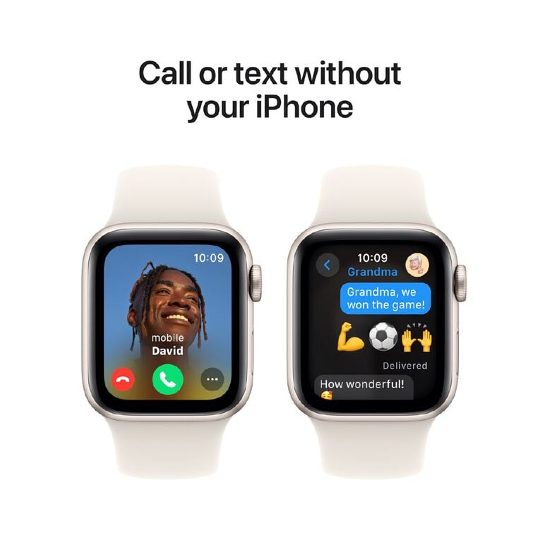 Advanced Apple Watch SE GPS 40mm Starlight Aluminum Case Sport Band