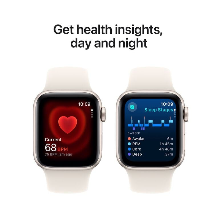 Advanced Apple Watch SE GPS 40mm Starlight Aluminum Case Sport Band