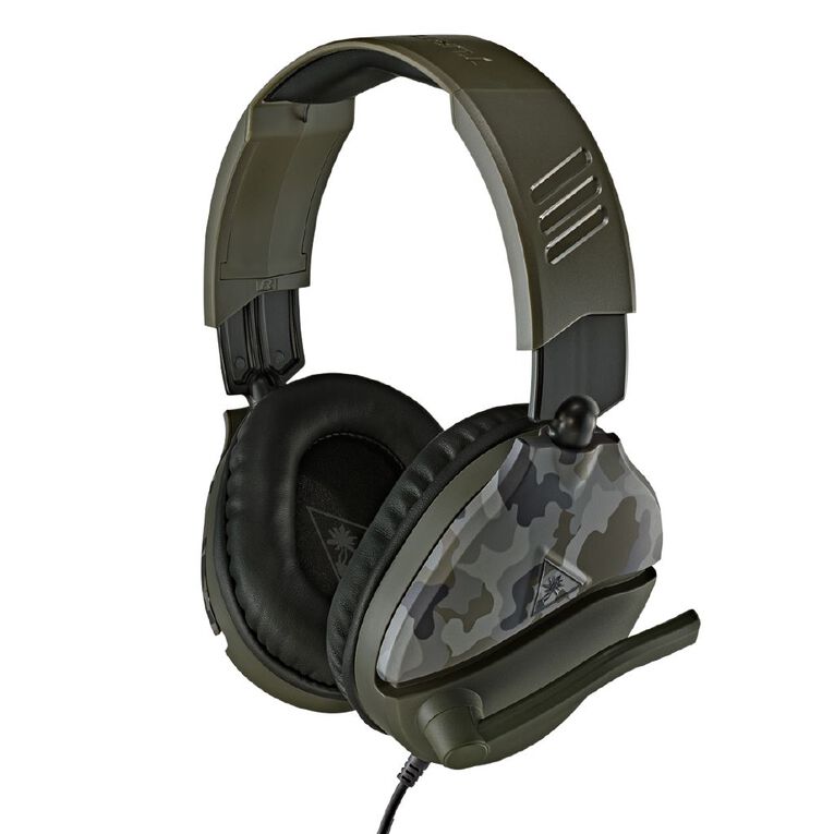 Turtle Beach Recon 70 Multiplatform Gaming Headset Green Camo with Flip-Mic