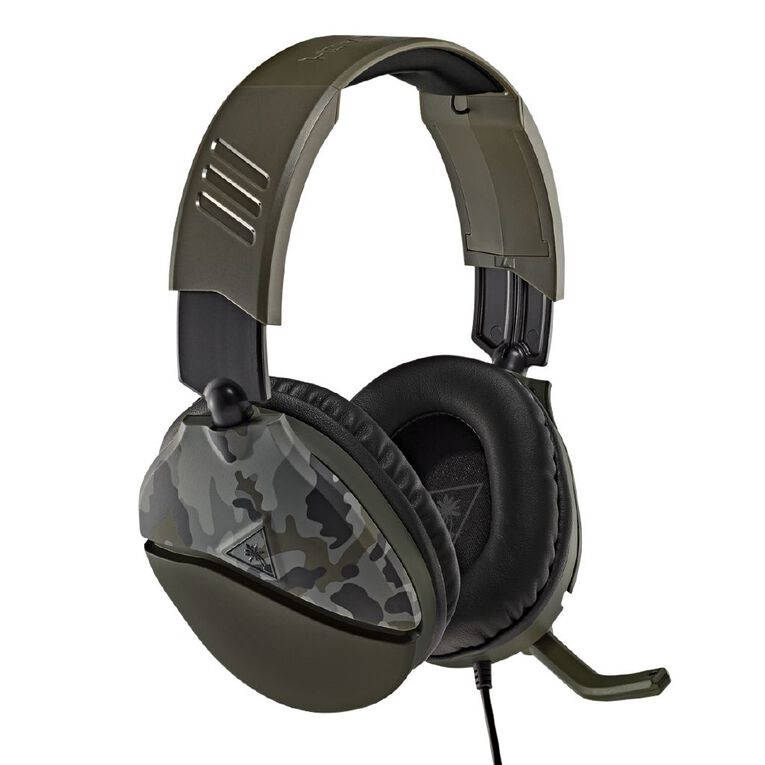 Turtle Beach Recon 70 Multiplatform Gaming Headset Green Camo with Flip-Mic