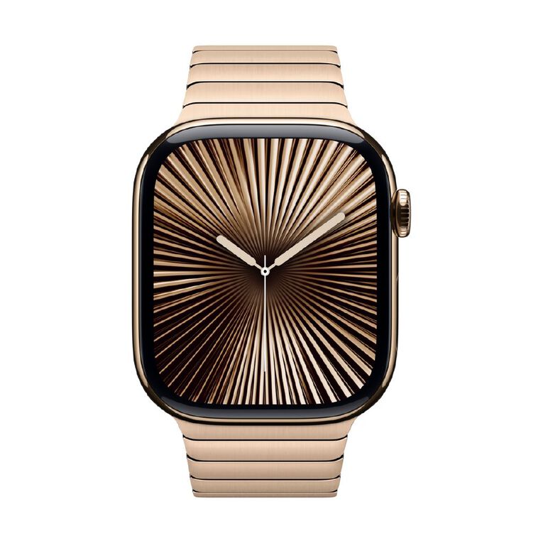 Luxurious Apple Watch 46mm Gold Link Bracelet - Premium 316L Stainless Steel