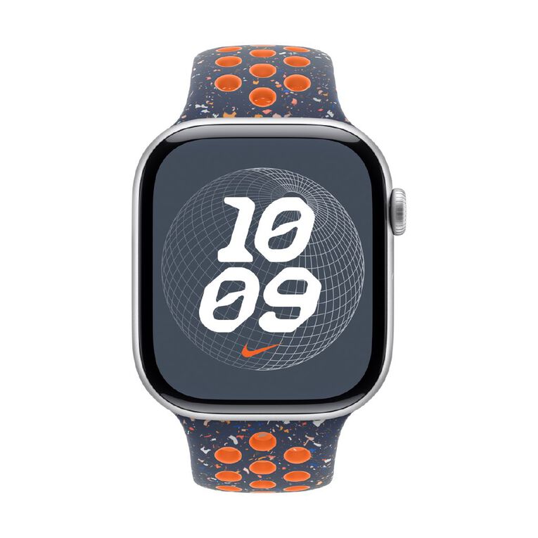 Apple Watch 46mm Blue Flame Nike Sport Band - Breathable, Durable, Unique