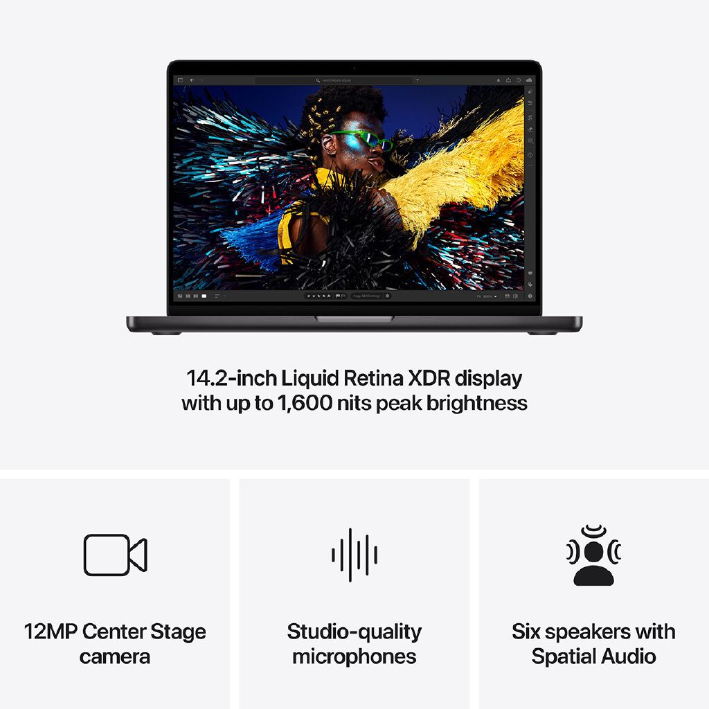 Apple MacBook Pro 14-inch M4, 24GB RAM, 1TB SSD, Space Black