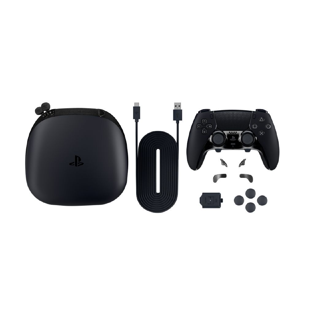 High-Performance PS5 DualSense Edge Wireless Controller - Midnight Black for Ultimate Gaming