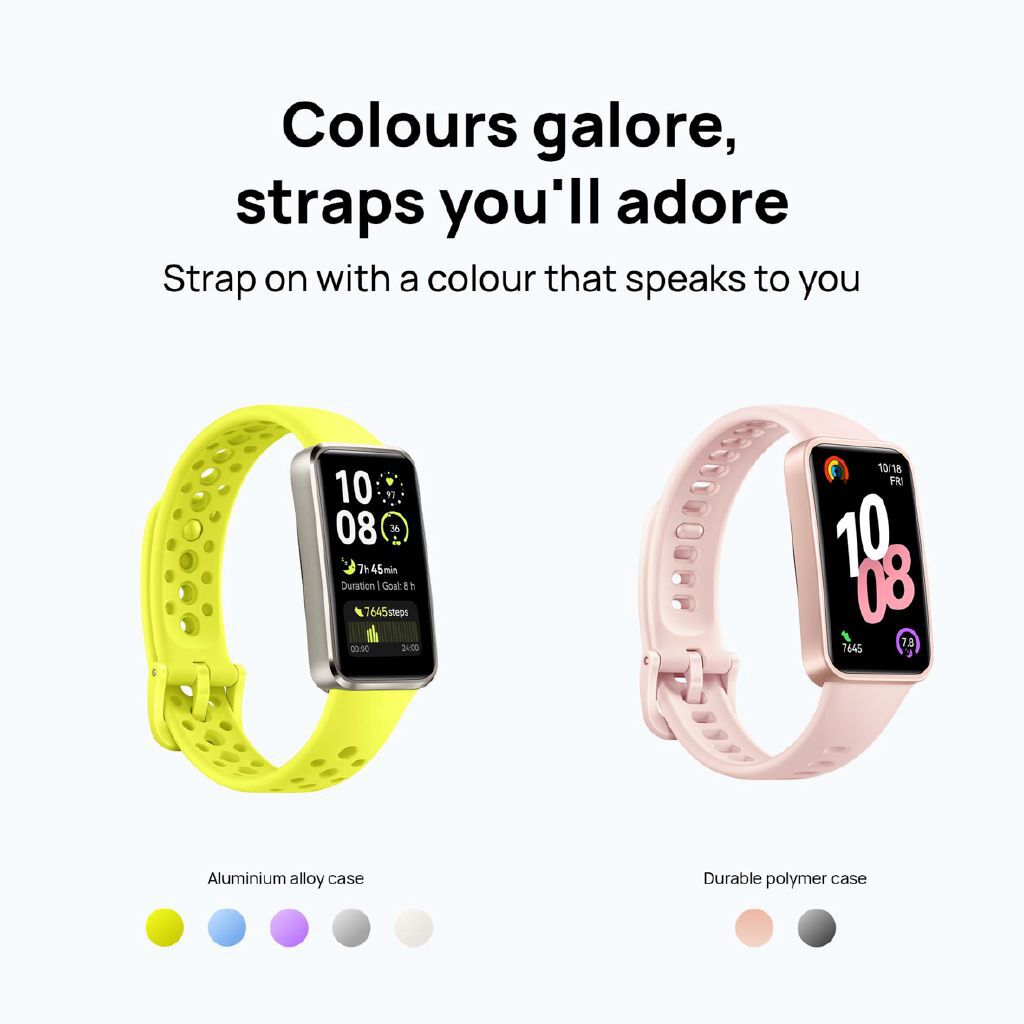 Huawei Band 10 Blue AI Smartwatch: Fitness, Sleep, Wellbeing, 14-Day Battery Life