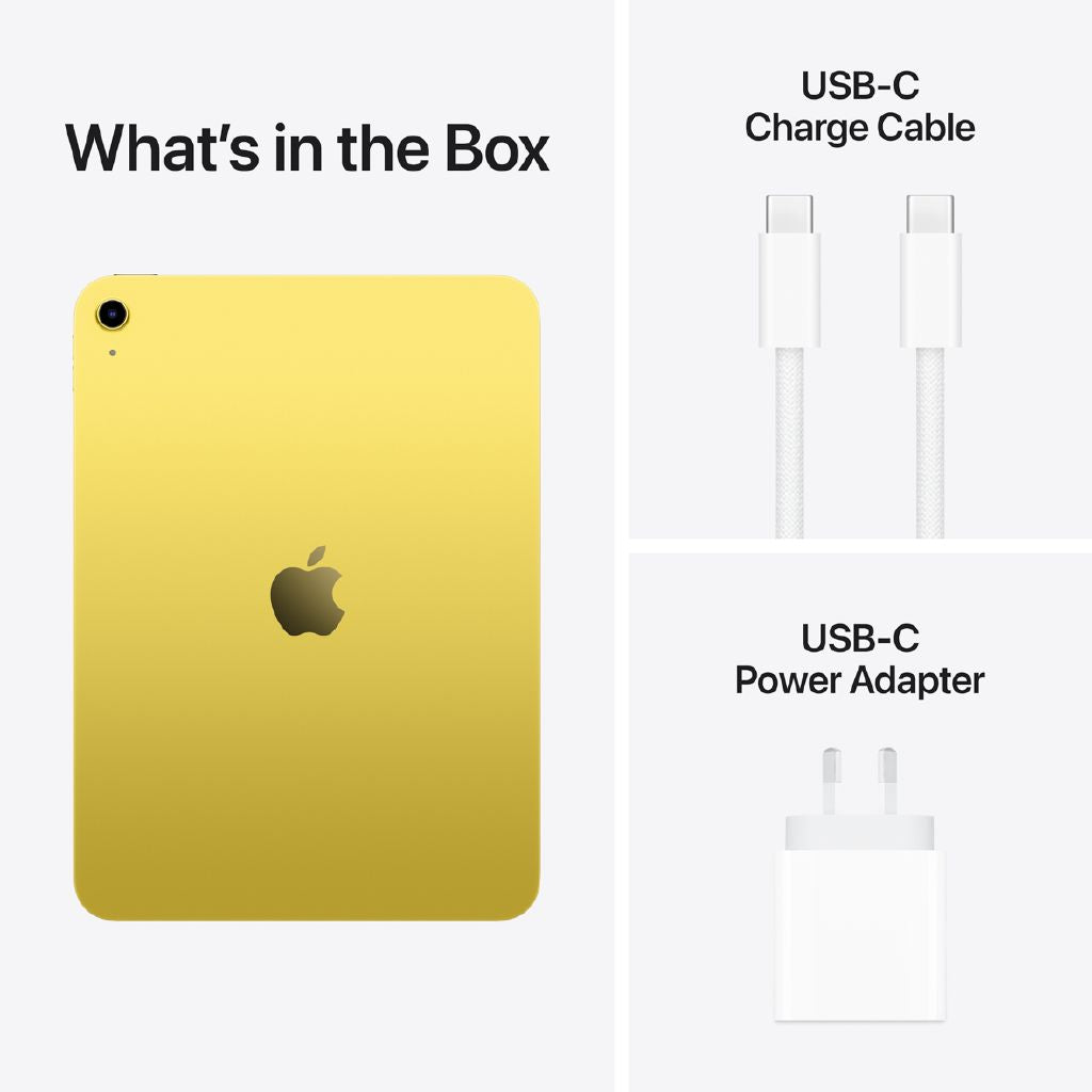Apple iPad 11-inch Liquid Retina, Powerful A16 Chip, 256GB WiFi, Yellow