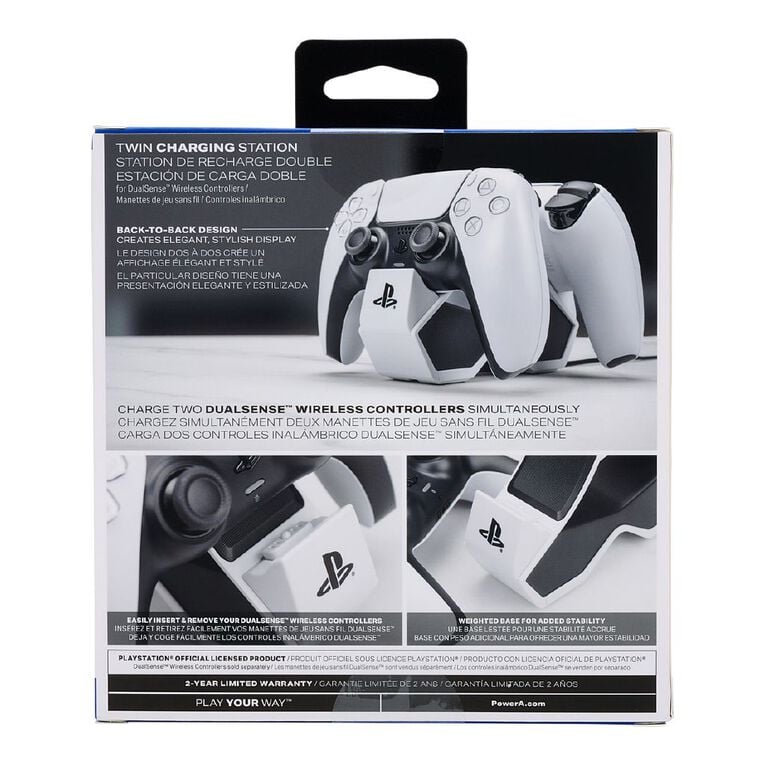 PowerA PS5 DualSense Controller Twin Charging Station & Display Dock