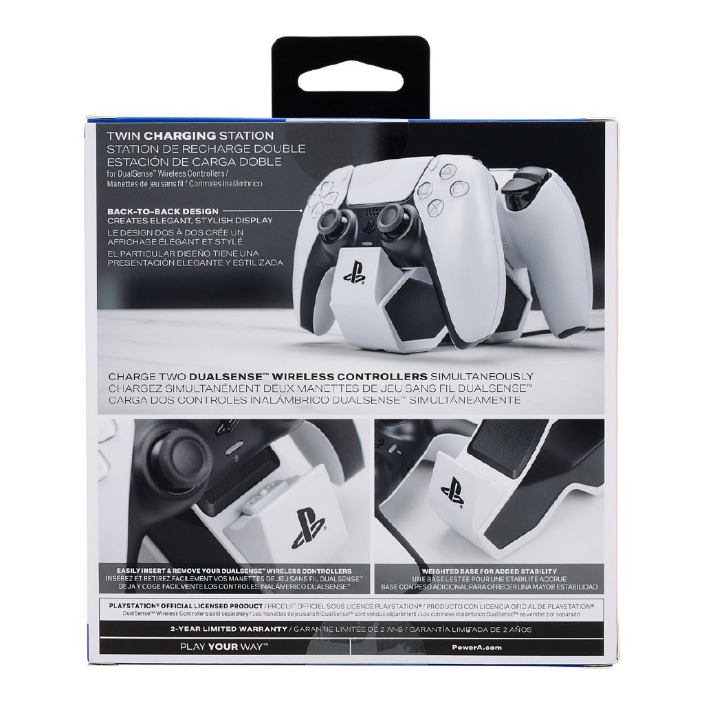 PowerA PS5 DualSense Edge Twin Controller Charging Station Dock