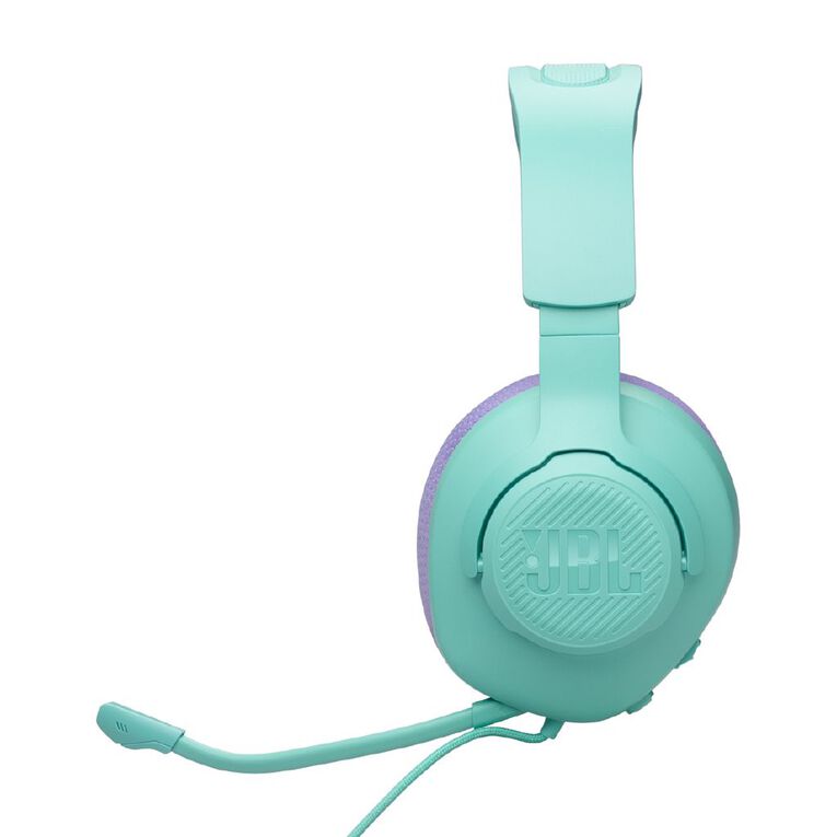 JBL Quantum 100M2 Wired Gaming Headset: Immersive Sound, Detachable Mic, Cyan