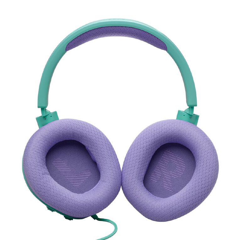 JBL Quantum 100M2 Wired Gaming Headset: Immersive Sound, Detachable Mic, Cyan