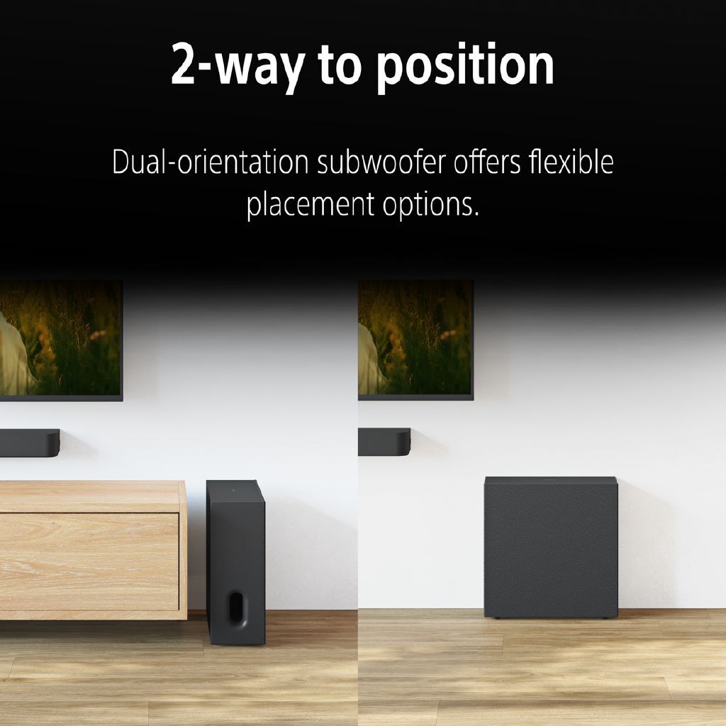 Sony Theatre Sub 7 Compact Wireless Subwoofer for Immersive Powerful Bass