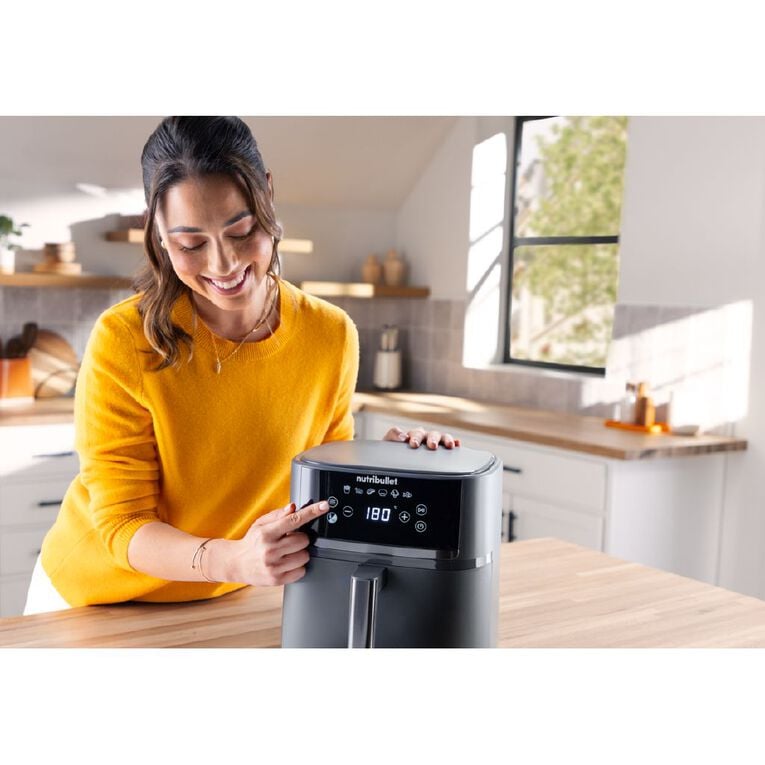 Nutribullet CrispLite 6-Quart Digital Air Fryer with 6 Presets & Non-Stick Basket