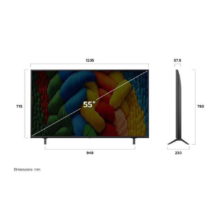 LG 55 Inch NANO80A AI LED UHD 4K Smart TV