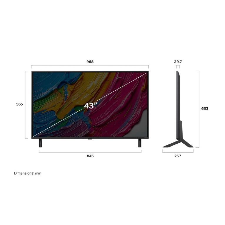 LG 43 Inch QNED80A AI LED UHD 4K Smart TV