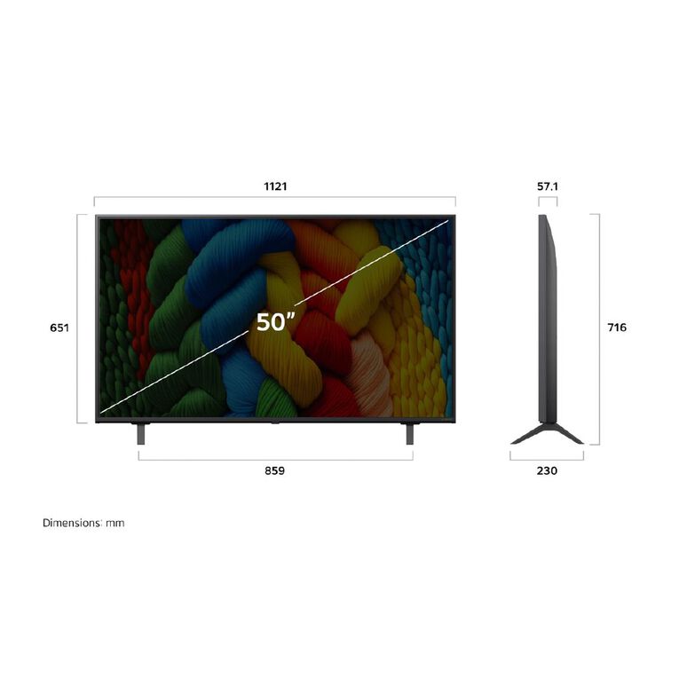 LG 50 Inch NANO80A AI LED UHD 4K Smart TV