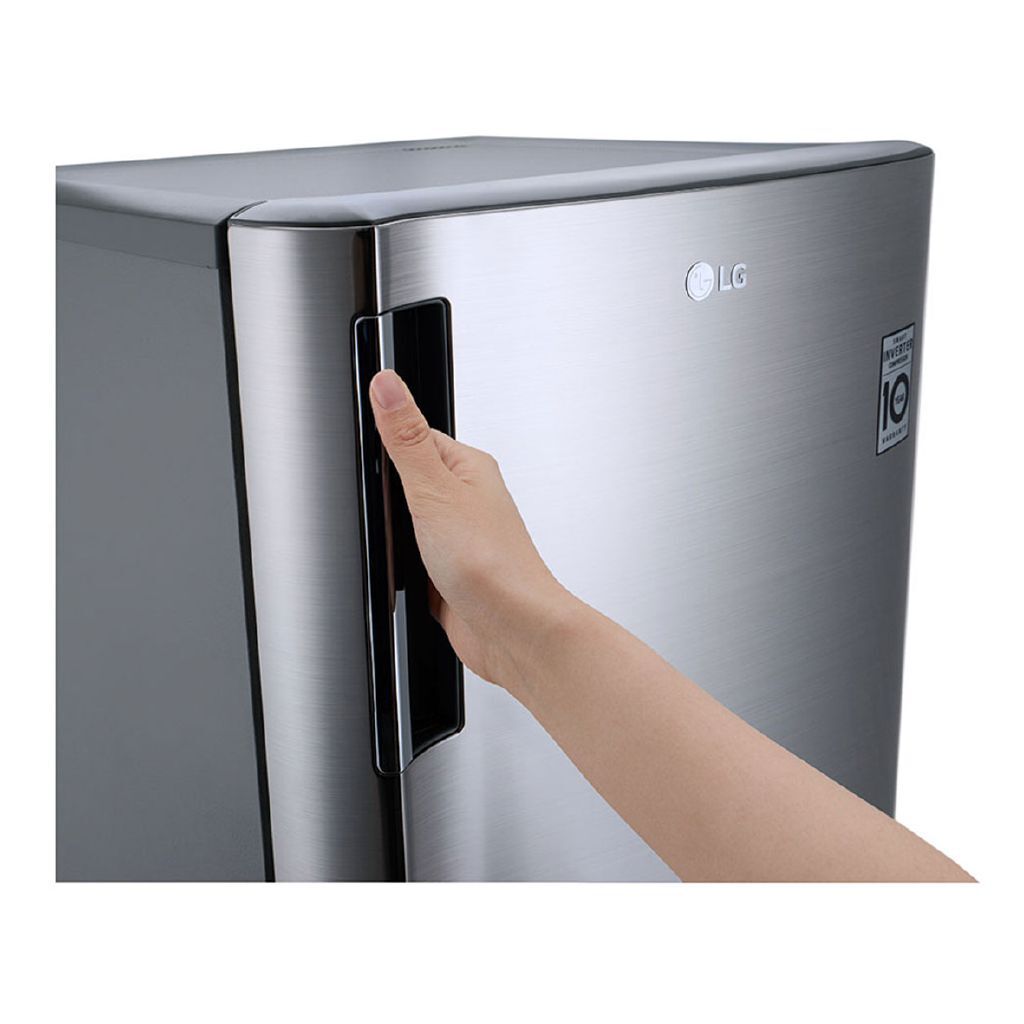 LG 194L Platinum Silver One Door Refrigerator, Efficient Inverter Compressor, Moist Crisper