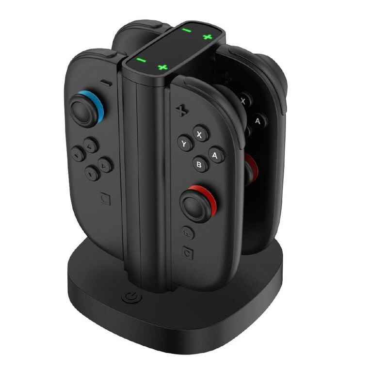 PowerWave Quad Charging Stand: Fast USB Charger for Nintendo Switch 2 Controllers