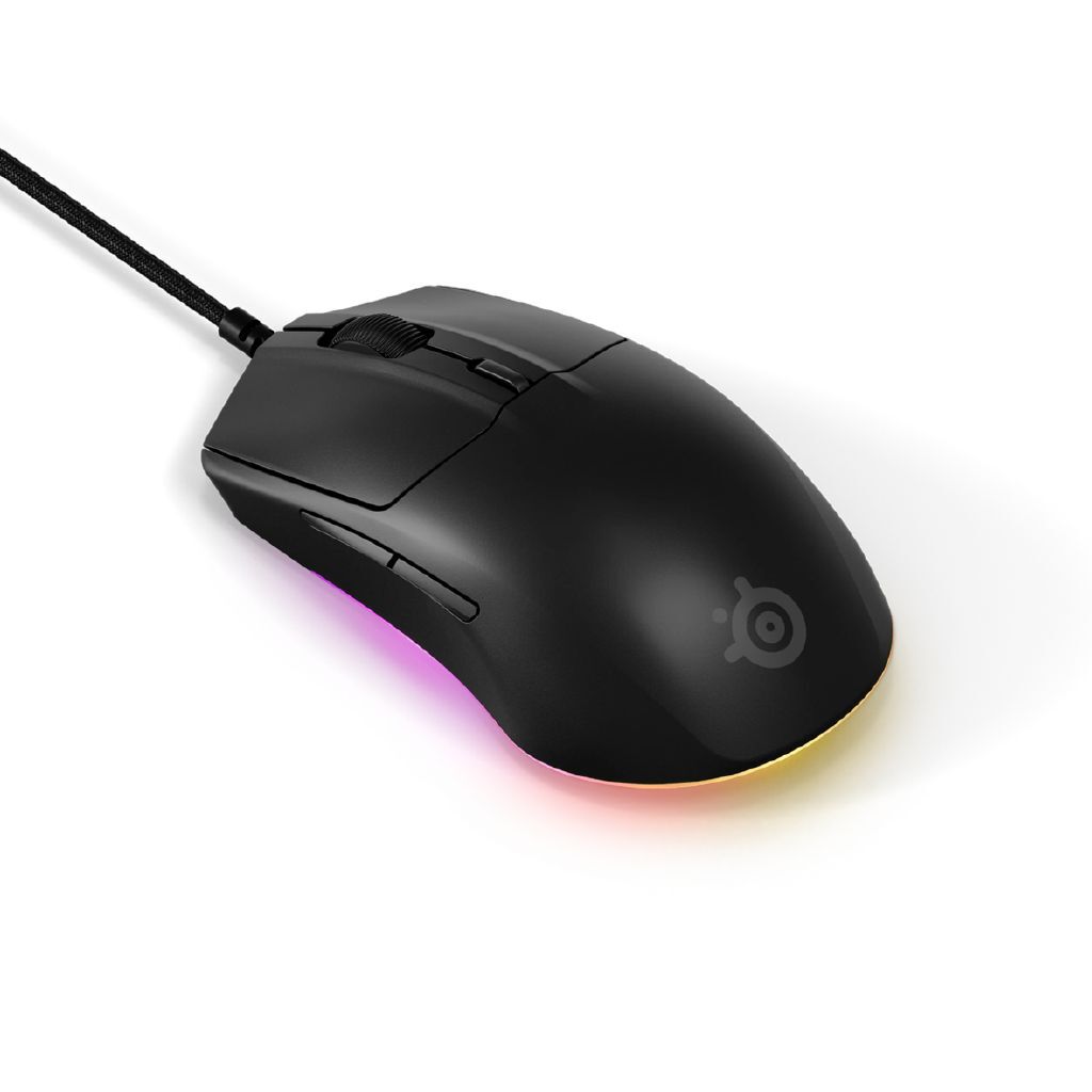 SteelSeries Rival 3 Gen 2 Wired Gaming Mouse: Lightweight, 8.5K DPI, RGB Lighting