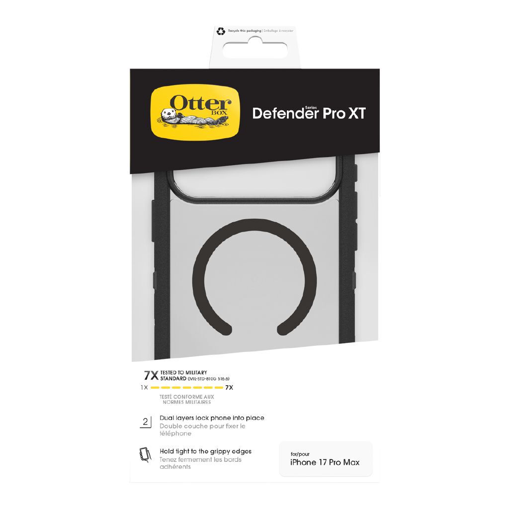 OtterBox Defender Pro XT MagSafe Case, iPhone 17 Pro Max, Dark Side