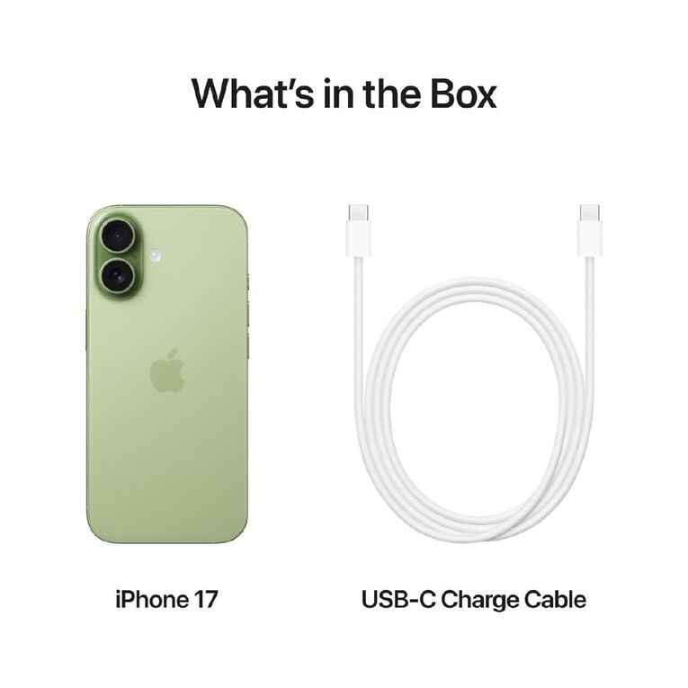 Apple iPhone 17 256GB Sage: Advanced Dual Fusion Camera, XDR Display, A19 Bionic