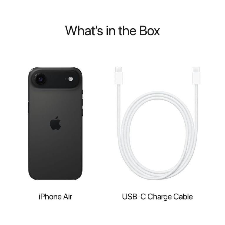 Lightweight Apple iPhone Air 256GB Space Black with XDR Display and A19 Pro Chip