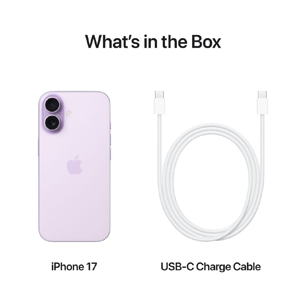 Apple iPhone 17 256GB Lavender: Stunning 48MP Dual Camera, A19 Bionic, Durable Ceramic Shield