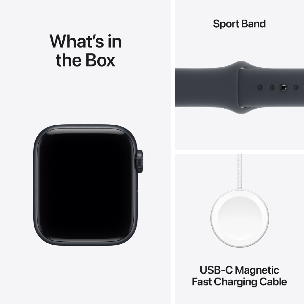 Apple Watch SE 3 GPS 40mm Midnight Aluminum Sport Smartwatch
