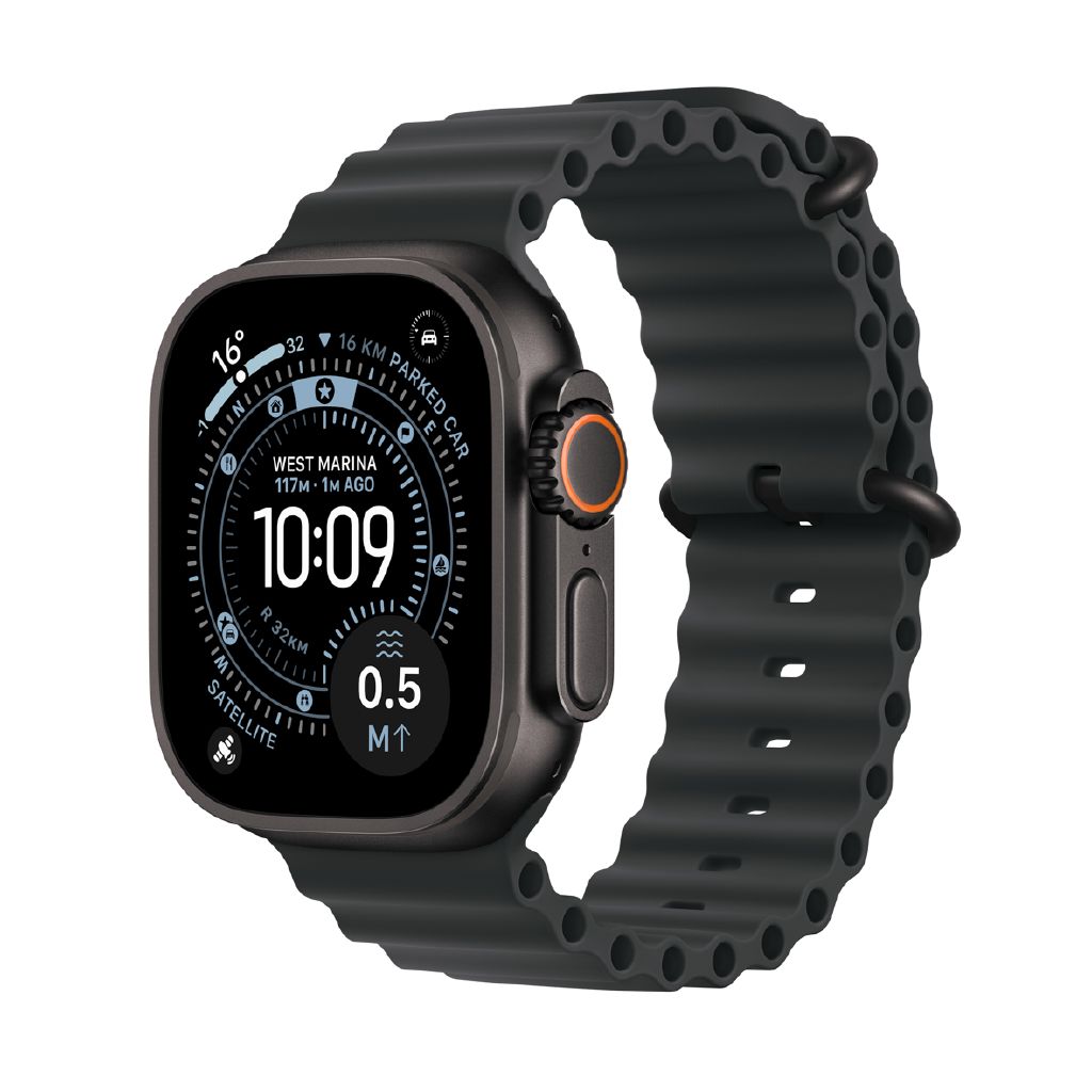Apple Watch Ultra 3 Cellular 49mm Black Titanium Ocean Band Smartwatch