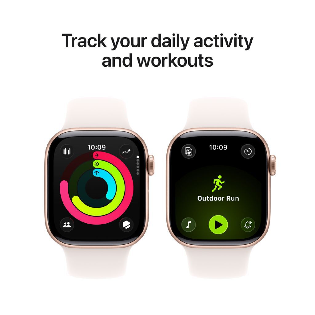 Apple Watch Series 11 GPS 42mm Rose Gold Aluminum Smartwatch Light Blush Band